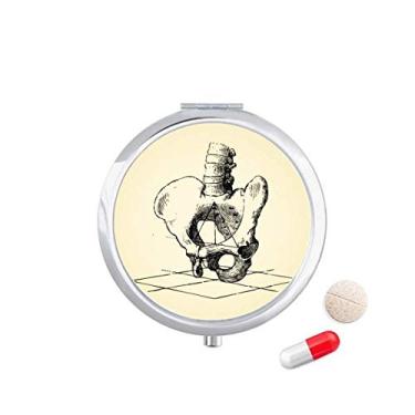 Imagem de Caixa de armazenamento de medicamentos com estrutura de esqueleto humano, caixa de armazenamento de medicamentos