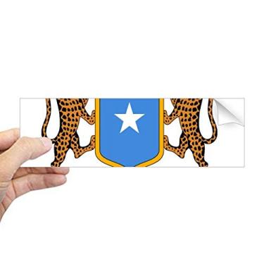 Imagem de DIYthinker Adesivo de para-choque retangular com emblema nacional da África da Somália, decalque de janela