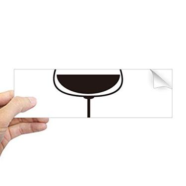 Imagem de DIYthinker Adesivo retangular Silhouette of Gin Tonic para coquetel, notebook, janela