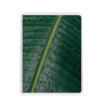 Imagem de Caderno de folhas de banana, imagem da natureza, capa de goma para diário de capa macia