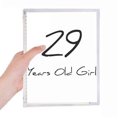 Imagem de Caderno de 29 anos de idade Menina Folhas Soltas Diário Recarregável Papelaria