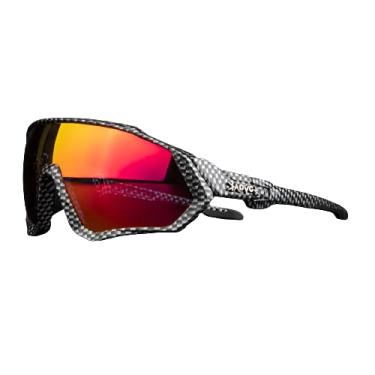 Imagem de KAPVOE Óculos de ciclismo polarizados TR90, óculos de sol esportivos leves para mulheres, homens, óculos de bicicleta, acessórios de corrida (11, 01 Lente)