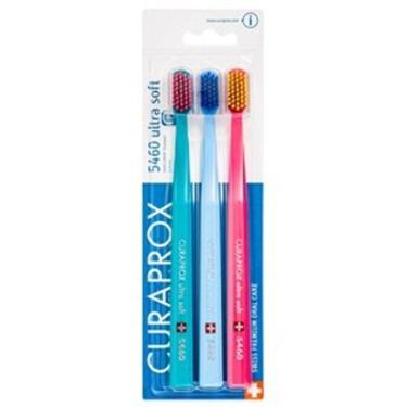 Imagem de Escova Dental Adulto Curaprox CS 5460 Ultra Soft Sensitive Trio Colorida c/ 3 Unidades