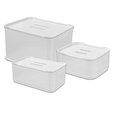 Imagem de Kit Cesta com tampa Fit, 3 Peças, Natura, Coza