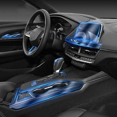 Imagem de LAVIYE Interior do carro navegador GPS painel de instrumentos película protetora tela filme anti-risco, para Nissan Qashqai X-trail Rogue 2017-2021