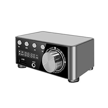 Imagem de SIMBAE Amplificador De Potência 2 Canais Amplificador de potência digital bt 5.0 2x50 w sistema de áudio de canal sem perdas caixa receptora de som estéreo suporta reprodução de disco u e cartão tf c