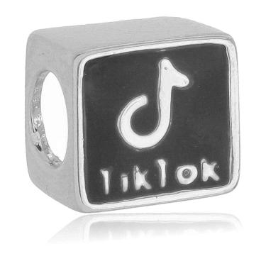 Imagem de Berloque TikTok Separador Pandora Banhado a Prata 925 - Premium