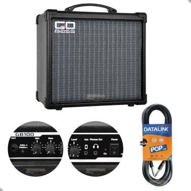Imagem de Amplificador Baixo Borne Gobass Gb100 + Cabo P10
