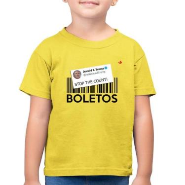 Imagem de Camiseta Algodão Infantil Stop The Count Boletos - Foca Na Moda