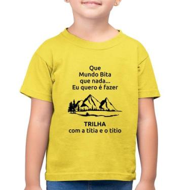 Imagem de Camiseta Algodão Infantil Trilha Com A Titia E O Titio Trekking - Foca