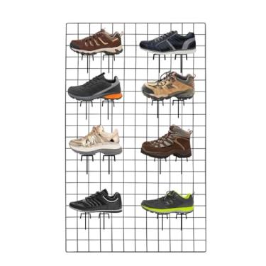 Imagem de Expositor Calçado Aramado Parede 60x100cm + 20 Ganchos 15cm