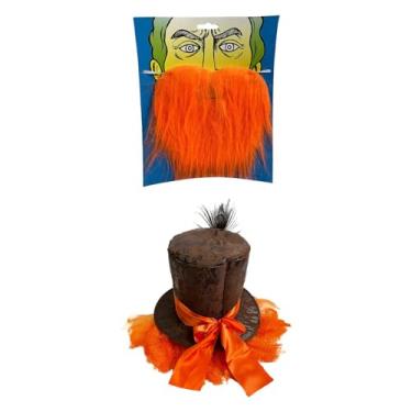 Imagem de Generic Chapéu alto chapeleiro louco cosplay suprimentos halloween novidade feminino masculino festa para carnaval rave masquerade headwear com cabelo