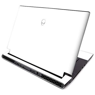 Imagem de Película MightySkins para Alienware M15 R2 (2019) - Branco sólido | Capa protetora de decalque de vinil durável e exclusiva | Fácil de aplicar, remover e mudar estilos | Feito nos EUA