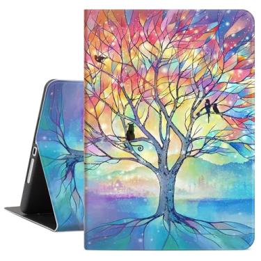 Imagem de Capa colorida para iPad 9ª geração, capa para iPad 10.2 meninas, mulheres, iPad 8ª geração, capa para iPad 7ª geração, capa para iPad de 10,2 polegadas, suporte de visualização múltipla de 9ª geração,