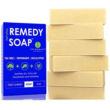 Imagem de Truremedy Naturals Remedy Natural Tea Tree Soap Bar for Men/Women, 5pk - With Peppermint & Eucalyptus - Tea Tree Body Wash - Face & Body Soap for Body Odor, for All Skin Types