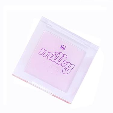 Imagem de Blush Palette, Milk Galaxy Soft Mist Blush Monochrome Blush Palette Matte Vitality Nude Makeup Rouge Repair Blush Portable Daily Light Makeup Pink Tender Girl Beautiful Woman (Taro paste)
