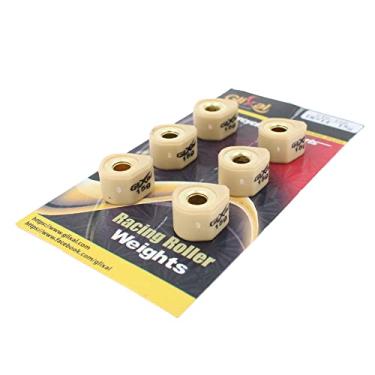 Imagem de Glixal Deslizadores variadores de polígono de alto desempenho 18 x 14 mm, pesos de rolo deslizante de corrida 152QMI 157QMJ GY6 125cc 150cc scooter ciclomotor ATV (15 gramas)