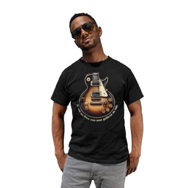 Imagem de Camiseta Masculina Sou Um Louco Com Uma Guitarra Na Mão Rock