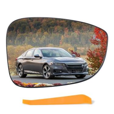 Imagem de Lqito Vidro espelhado aquecido do lado direito do passageiro com placa de apoio com ponto cego adequado para Honda Accord 2018 2019 2020 2021 2022 substituição #76203-TVA-A21