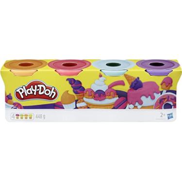 Imagem de Hasbro E4869AS00 Play-Doh Modeling Compound 4-Pack of 4-Ounce Cans (Sweet Colors)