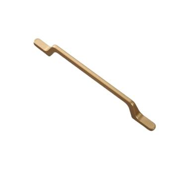 Imagem de Puxador de porta de armário de cozinha preto simples, ouro fosco, liga de alumínio, gaveta, maçaneta de móveis, areia dourada 160mm4