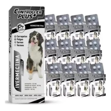 Imagem de Controller Plus - Remédio Anti Pulgas, Carrapatos, Vermes E Sarnas 48 Comp 60kg