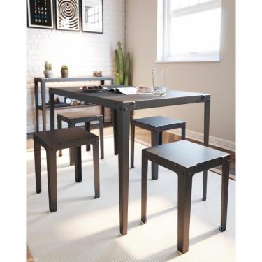 Imagem de Banco para Sala de Jantar 1 Lugar 35x45x35 Rio Preto Fosco