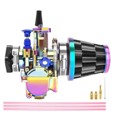 Imagem de P-W-K Kit de carburador de 26 mm com coletor de admissão de filtro de ar, jatos de carburador universal, adequado para 2t/4t Dirt Bike Motocross Scooter ATV Quad Go Kart