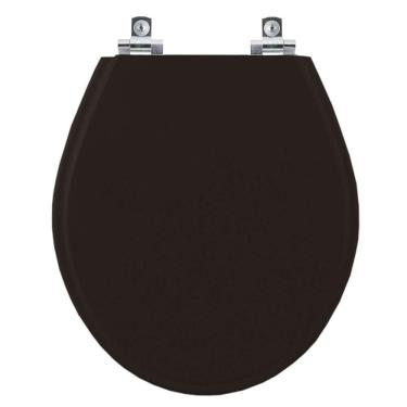 Imagem de Assento Sanitário Soft Close Carina Preto para vaso Ideal Standard