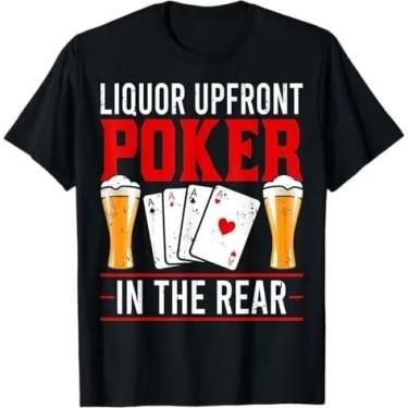 Imagem de Camiseta Liquor Up Front Poker in The Rear Gambling, Preto, 5G