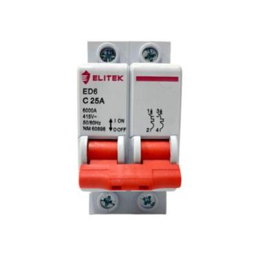 Imagem de Disjuntor Bipolar Duplo 06a, 10a, 16a,20a, 25a, 32a,40a, 50a, 63a, 70a