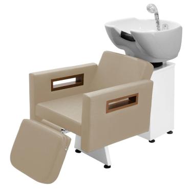 Imagem de Lavatório de Cabeleireiro Tunísia C/Ap Base Branca
