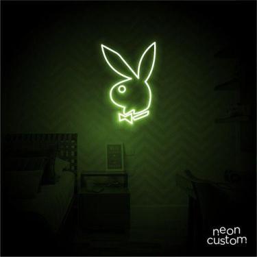 Imagem de luminaria letreiro Neon Led Play Boy 100x65 luminoso decoração p/ self