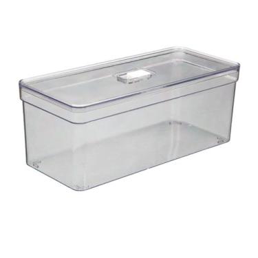 Imagem de Organizador Elegance Retangular Grande Com Tampa Resistente 1 UN - PLA
