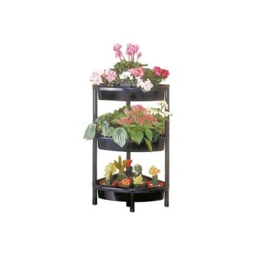 Imagem de Estante de Plástico São Bernardo Kitm Preta 47x34,5x75cm, UNICA