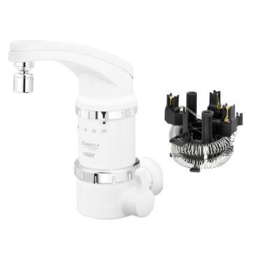 Imagem de Torneira Elétrica Fame Elegance 4 Temperaturas de Parede Branca 220V +