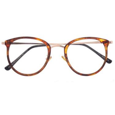 Imagem de Armação Óculos Grau Feminina Redondo Jade Anilmal Print - Palas Eyewea