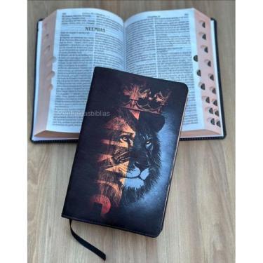 Imagem de Bíblia king james atualizada leão king - letra grande - CENTRAL