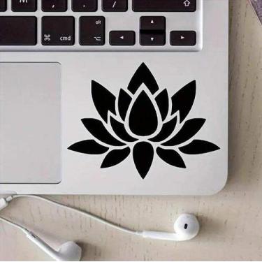 Imagem de Adesivo para Notebook Lotus - Lojinha da Luc Adesivos, Preto