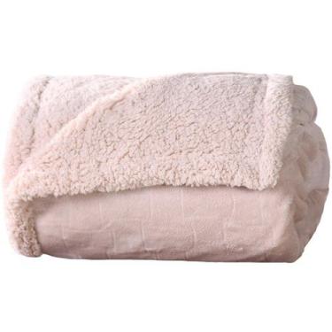 Imagem de Manta Cobertor Queen Sherpa Realce Flannel Lã de Carneiro - Tessi, Mar