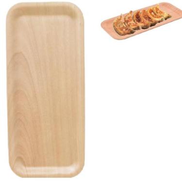 Imagem de Bandeja de Madeira Tábua Retangular 34x15cm Decoração - Riodeouro