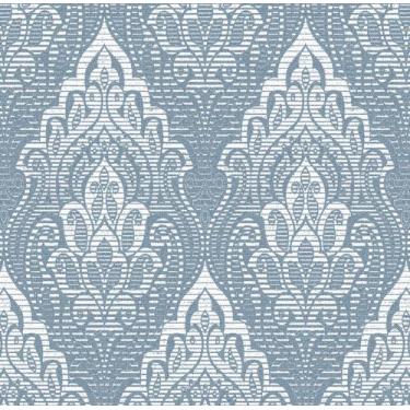 Imagem de Papel de Parede Atemporal Arabesco Azul Moderno 3817  - Bobinex