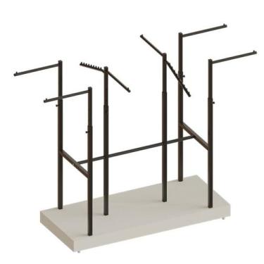 Imagem de Expositor para Loja de centro modelo Robust 8 Braços Base Em MDF - Com