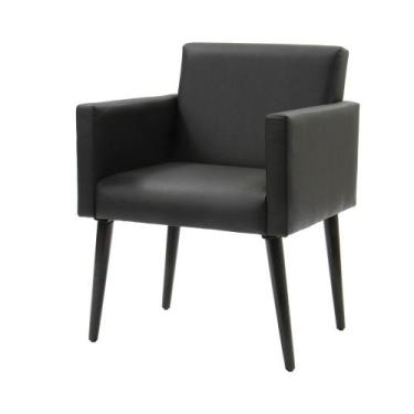 Imagem de Poltrona Decorativa Luca Soft Sala de Recepção em Tecido Sintético - P