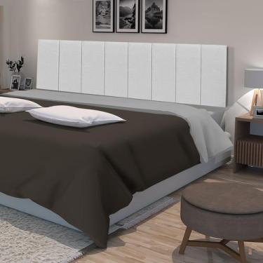 Imagem de Cabeceira Estofada Para Cama De Casal King 001 Dobrável Feita Em MDF/M