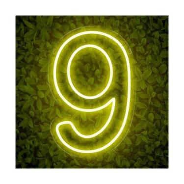 Imagem de Luminoso Numero Neon Led 50 Cm Festa De 0 A 9 - Art Studio Design, 9, 