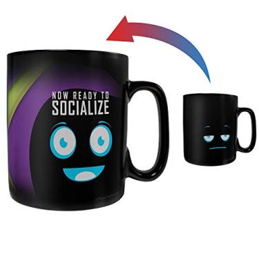 Imagem de Morphing Mugs Caneca térmica com imagem oculta que muda de cor pronta para socializar xícara de café de cerâmica – 425 g