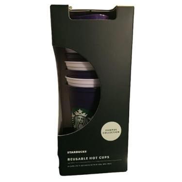 Imagem de Starbucks Edição Limitada Reutilizável Hot Cups University of Washington UW U-Dub Pacote com 6 (473 g) Grande