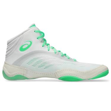 Imagem de ASICS Tênis masculino Split Elite Wrestling, Branco/folha nova, 45