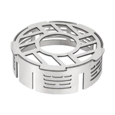 Imagem de Amagogo Fogão de acampamento Pára- Fogão a gás Abrigo contra o vento aço inoxidável Concentração de fogo Fogão de acampamento Protetor contra o vento, 14cmx4cm